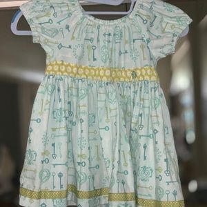 Sz 6 Matilda Jane platinum key 🔑 dress 👗 EUC ♥️